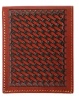 3D Belt Company W111 Brown Wallet with Smooth Edge Trim